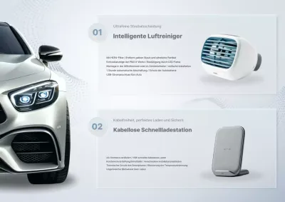 Graue, schlichte Autozubehöranzeige