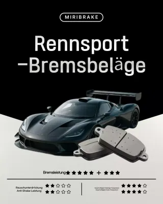 schwarze moderne Autowerbung