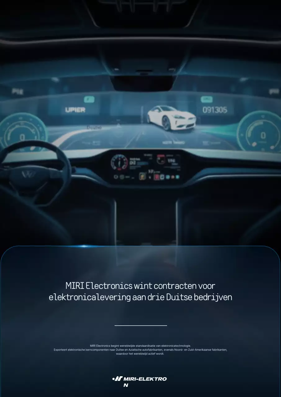 Blauwe Cyber Auto Promotie