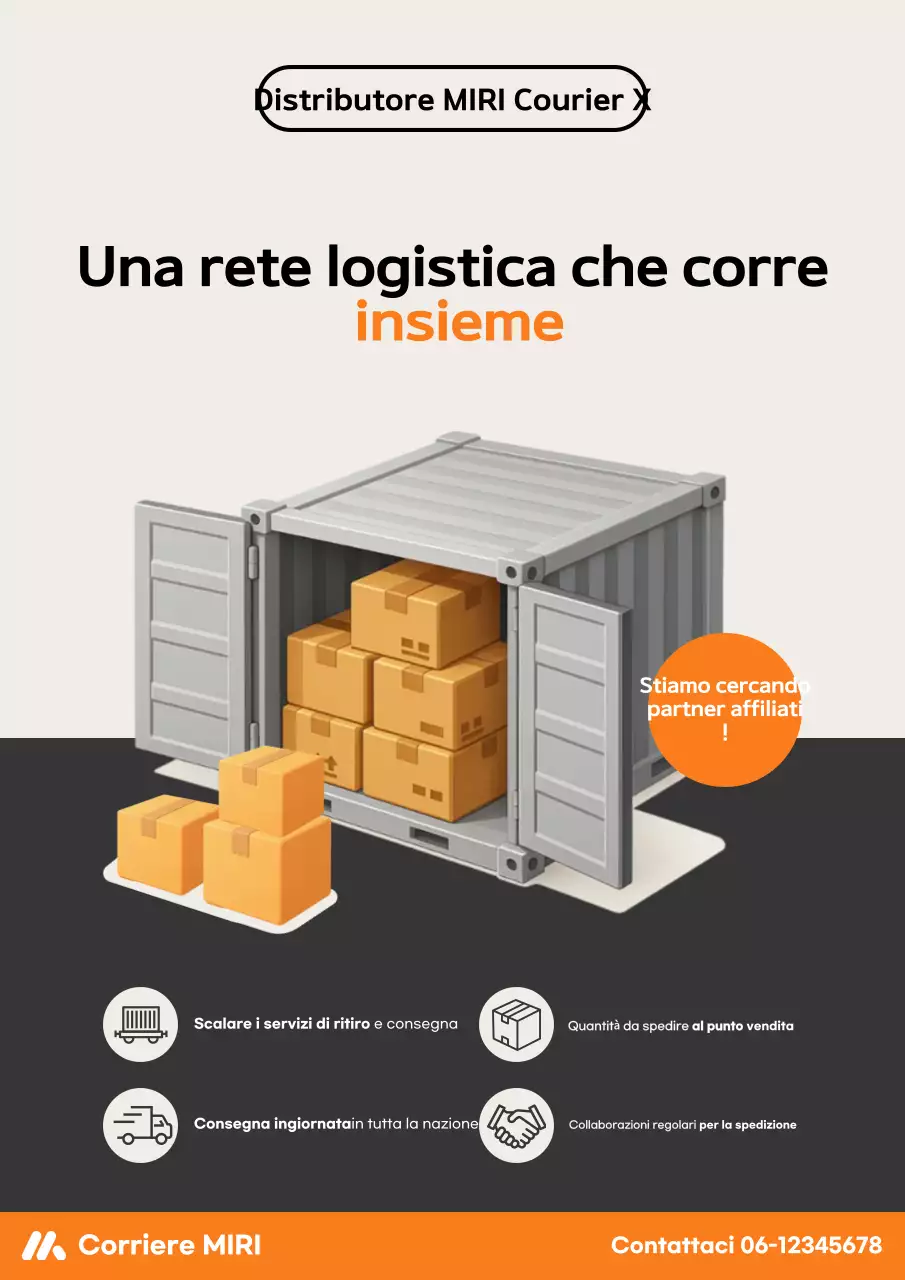 Orange Modern Logistics Recruitment
