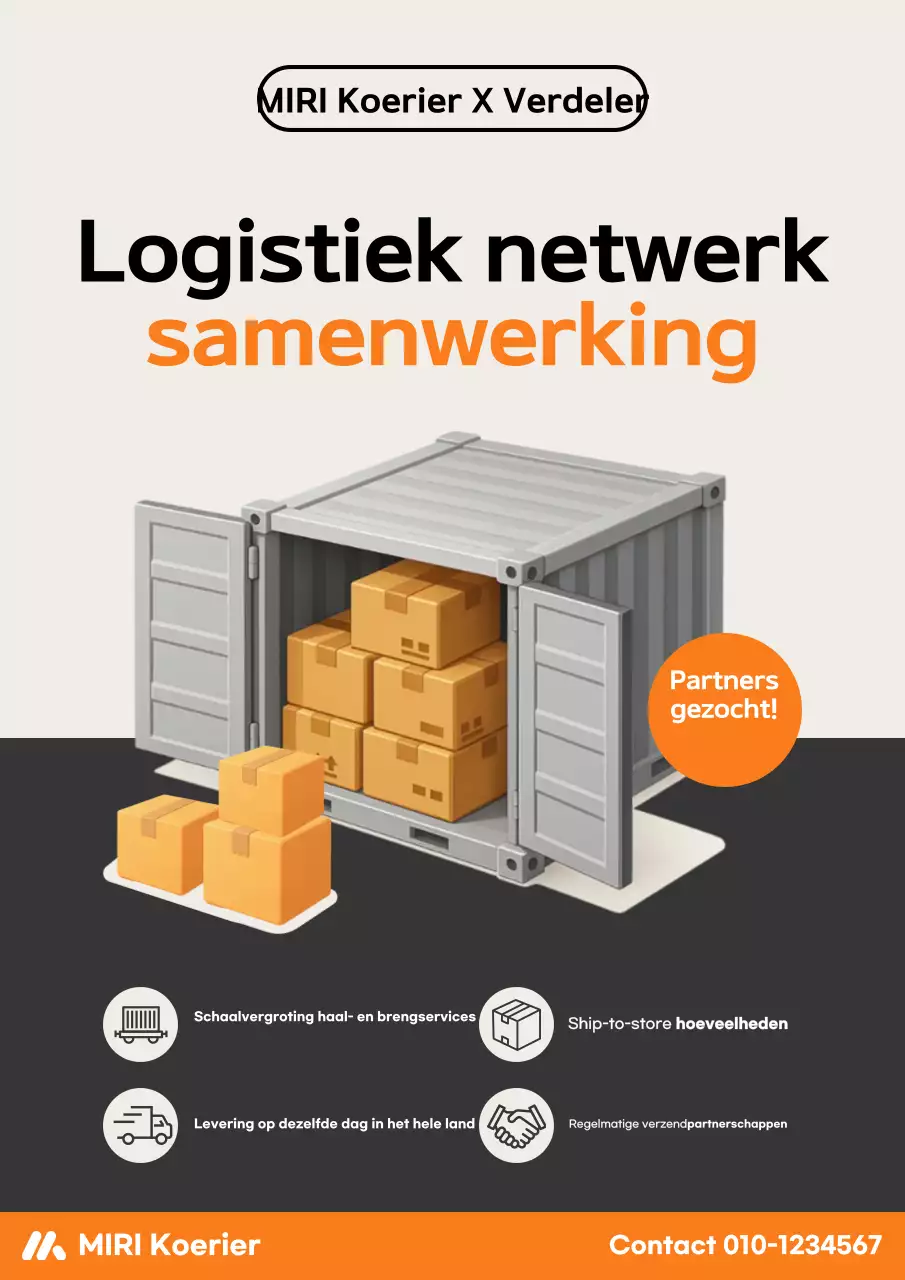 Orange Modern Logistics Recruitment