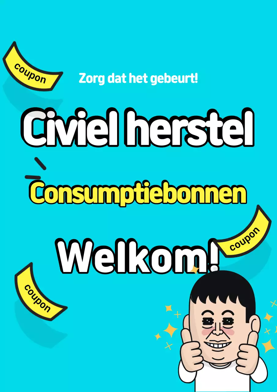 Hemelsblauwe Kitsch Consumentenkortingsactie