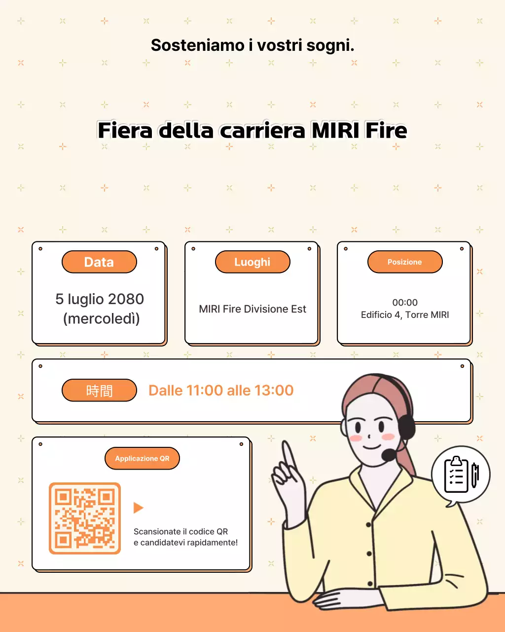 Descrizione del lavoro del dipendente del call center di Orange Simple Insurance Promozione