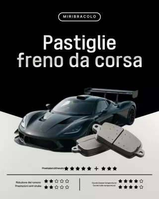 pubblicità di auto moderna nera
