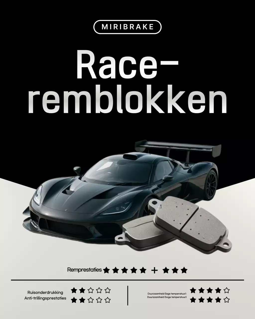 zwarte moderne auto advertentie