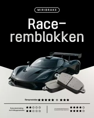 zwarte moderne auto advertentie