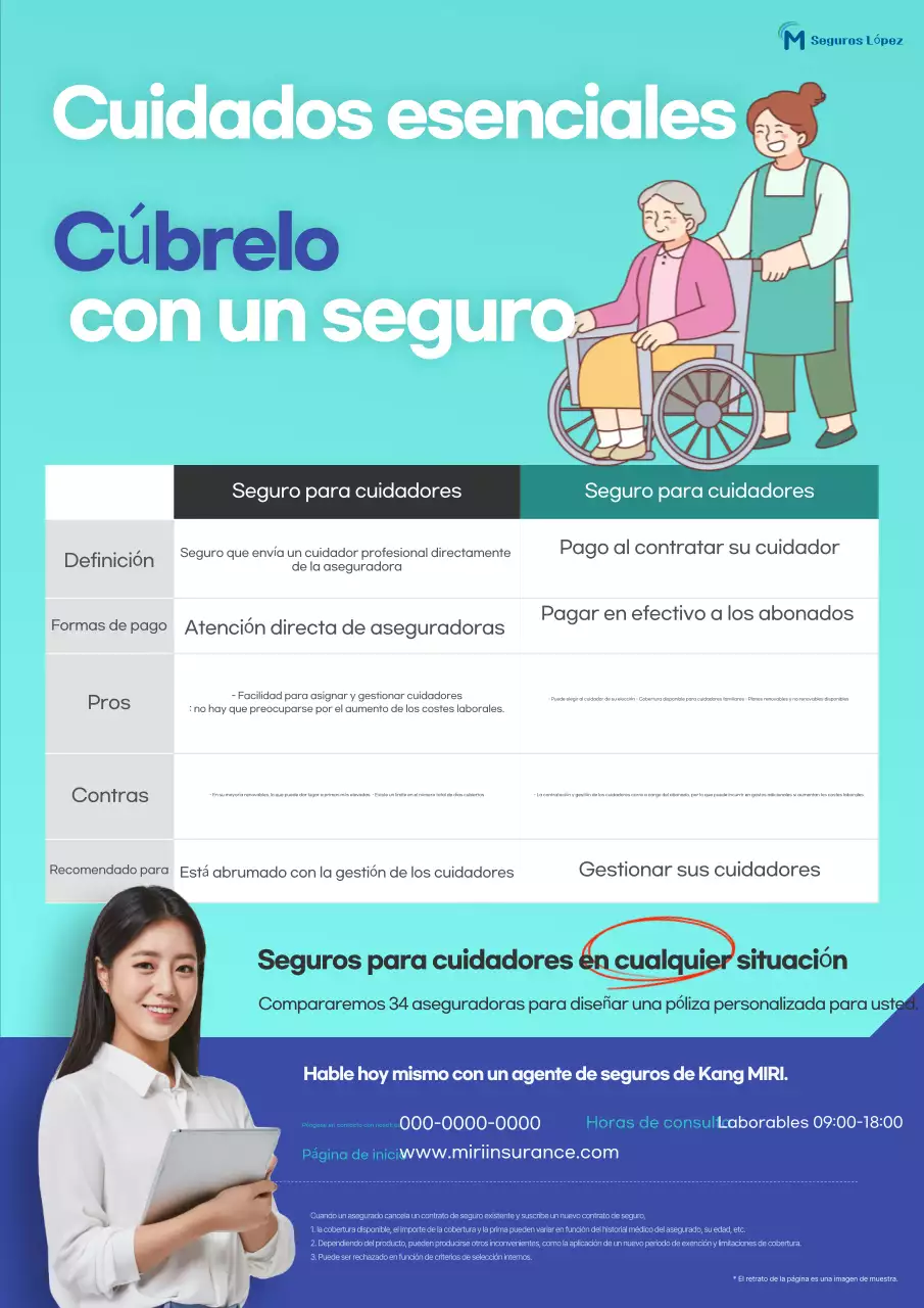 Anuncio de seguros Sky Blue Clean