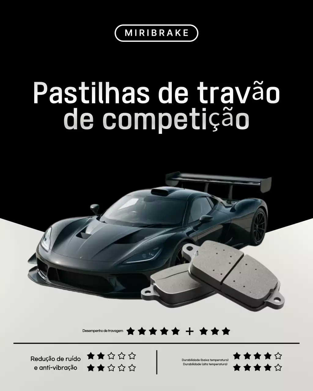 propaganda de carro preto moderno