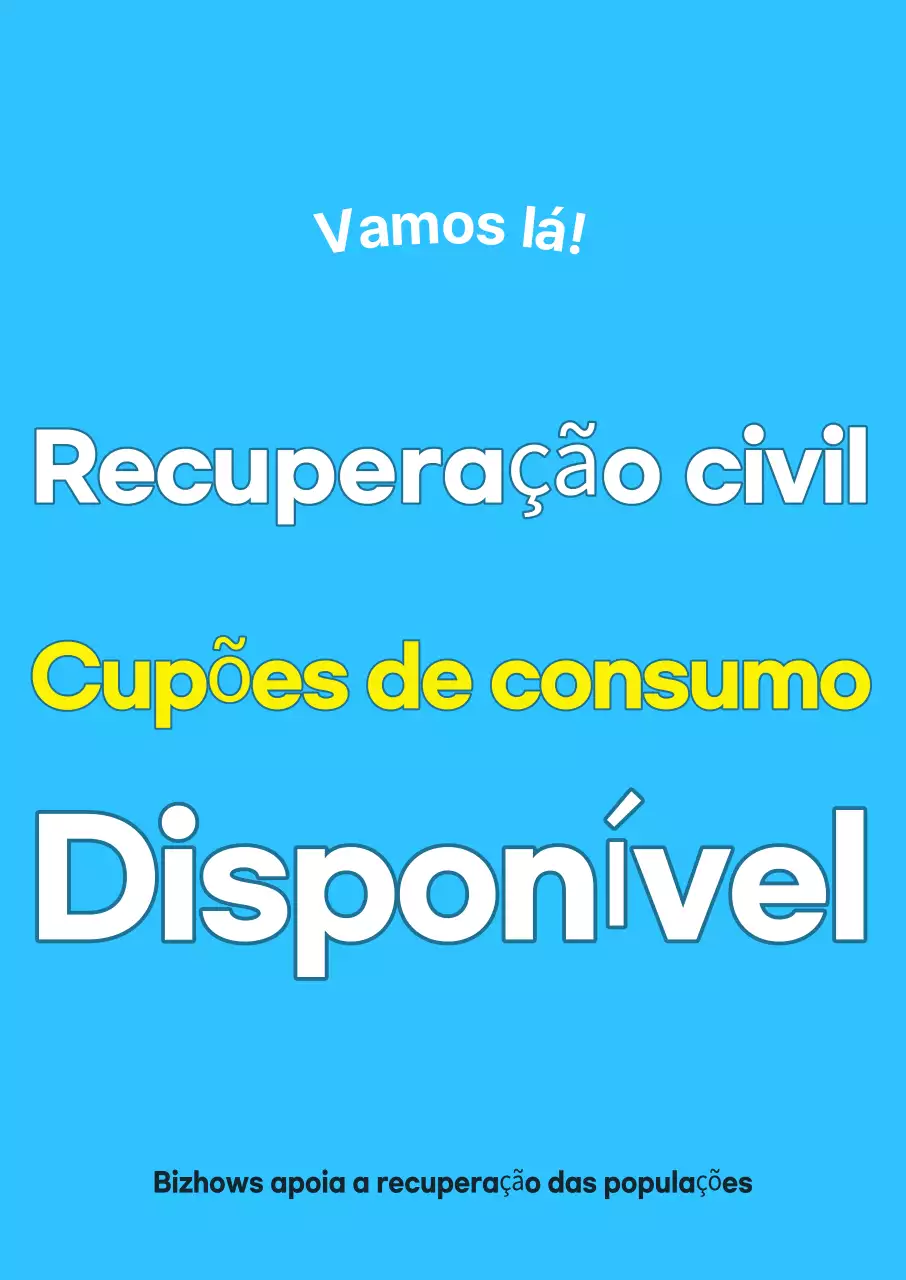 Promoção de Cupom de Consumo Moderno Azul Celeste
