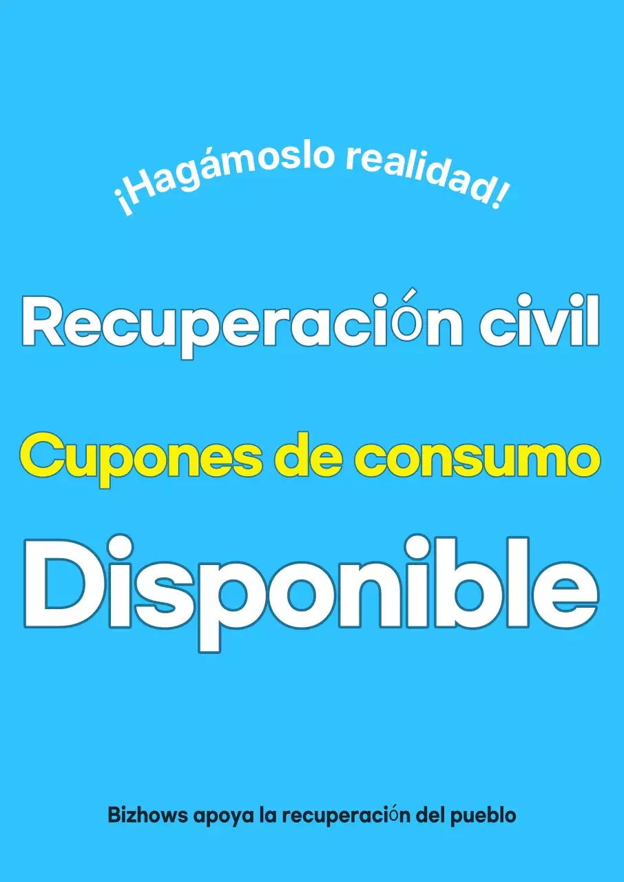 Promoción de cupones de consumo Sky Blue Modern