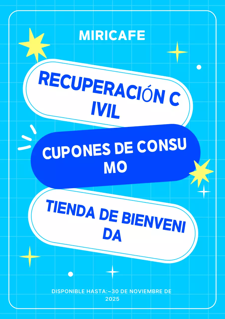 Cupón de consumo de Sky Blue Pop