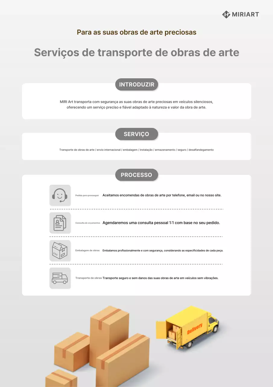 Guia de promoção de serviços de transporte da Gray Neat Works