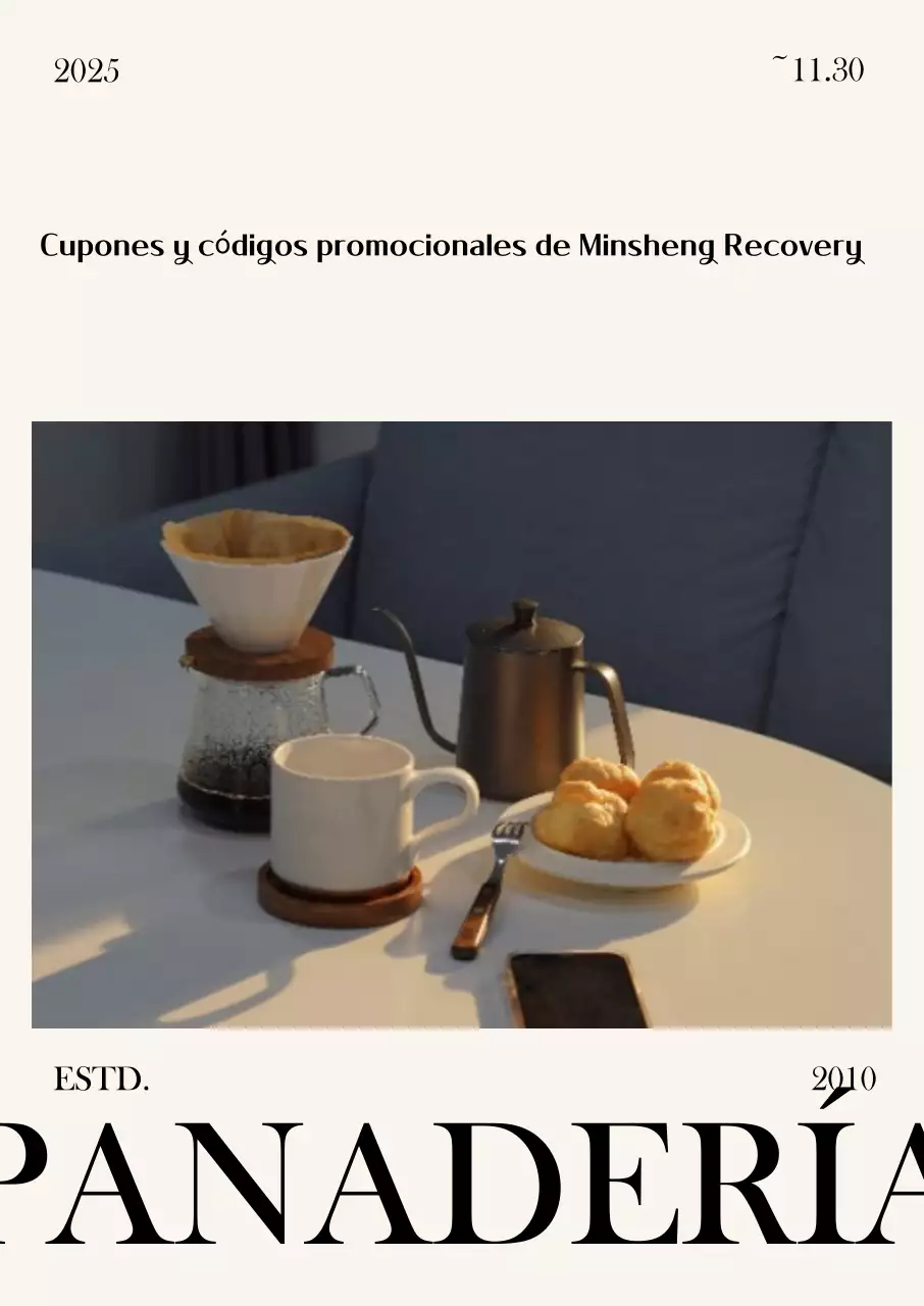 Cupón de consumo de panadería moderna beige