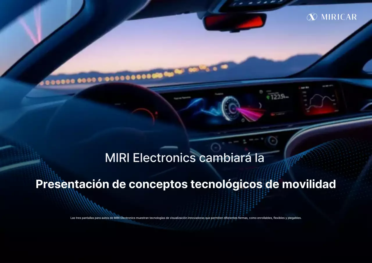 Anuncio de una tecnología de movilidad de coches modernos de color azul