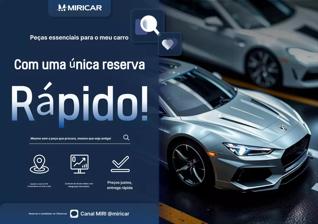 Anúncio de carro moderno azul