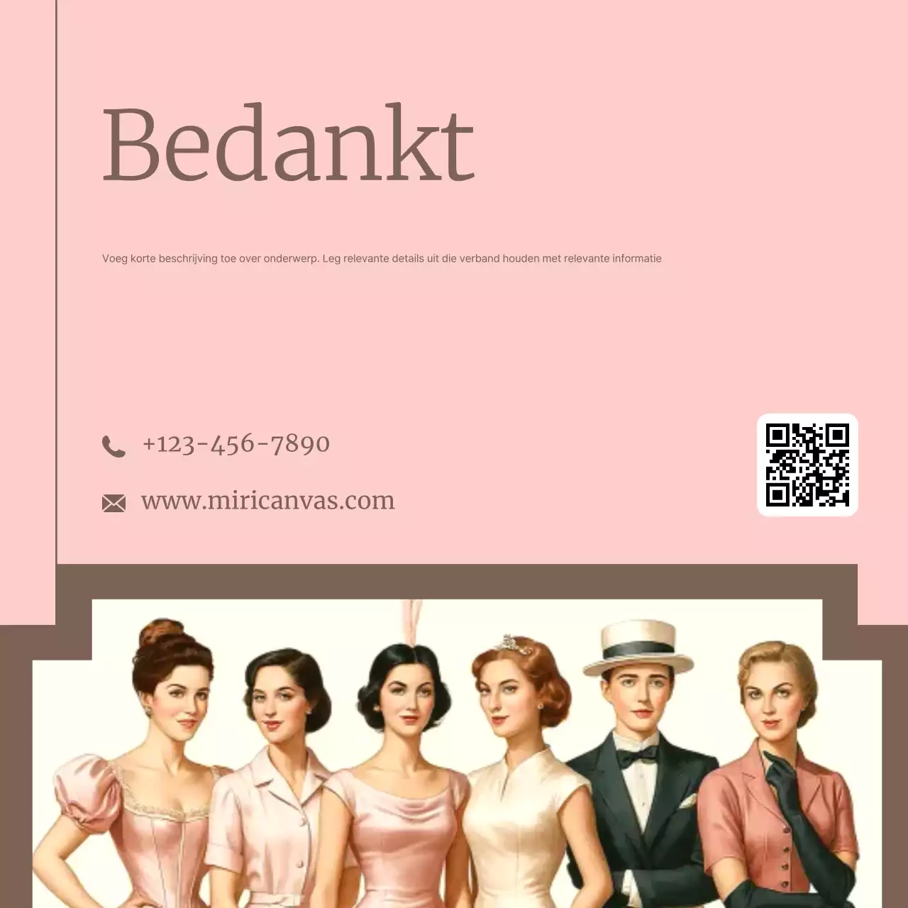 Roze Vintage Historische Gids Carrousel