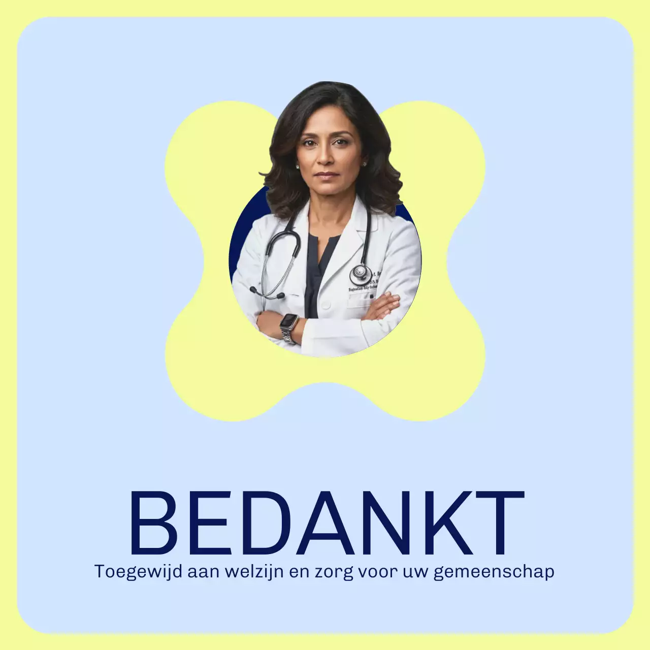 Blauwe Professionele Gezondheidsbevorderingscarrousel