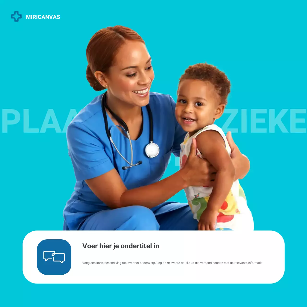 Blauwe moderne gezondheidszorg aankondigingscarrousel