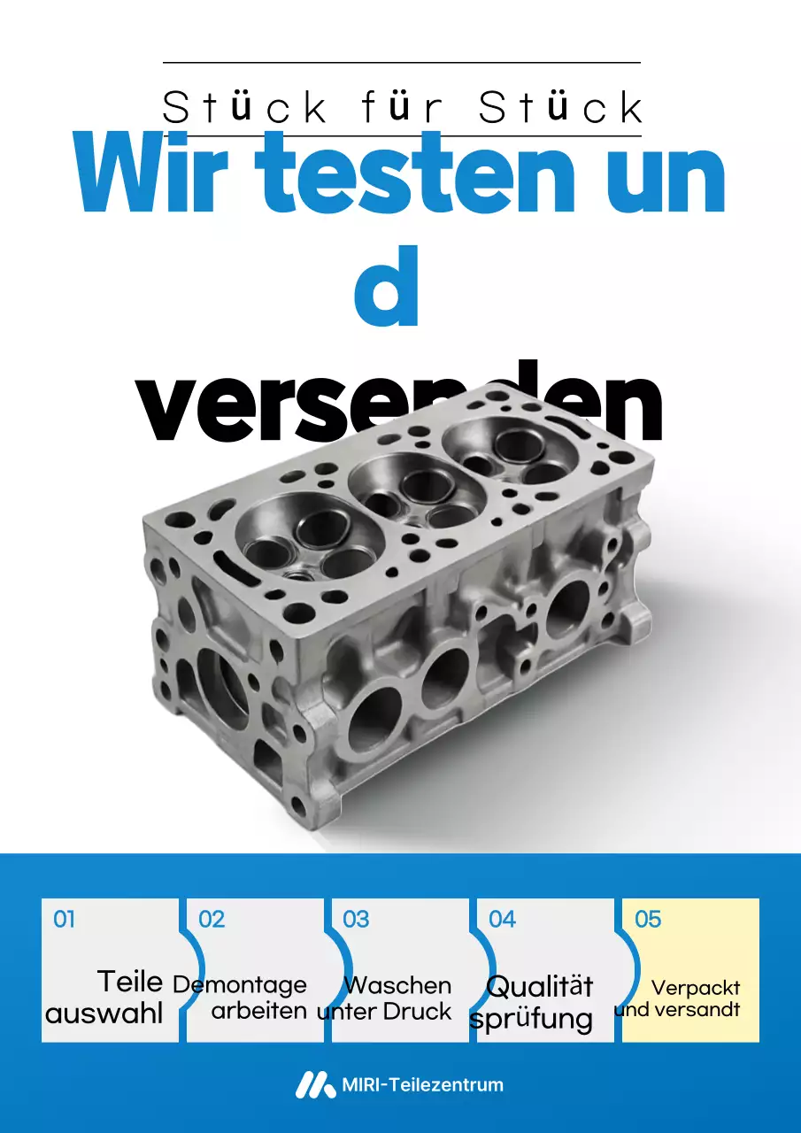 Blaue Moderne Autoteile-Aktion