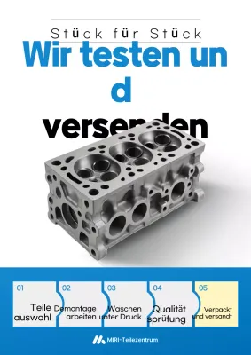 Blaue Moderne Autoteile-Aktion