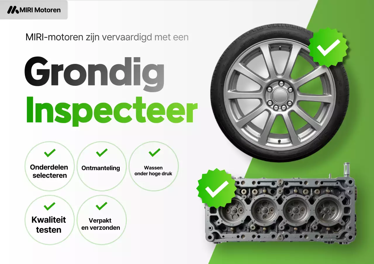 Advertentie voor groene, moderne autoverzorging