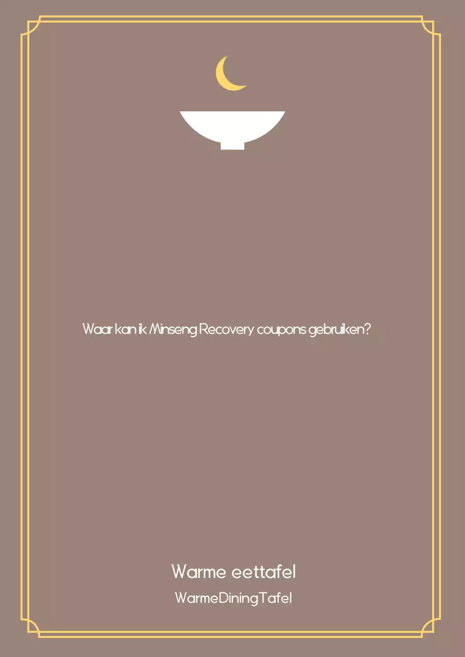 Brown Simple Consumptie Coupon Gebruikershandleiding