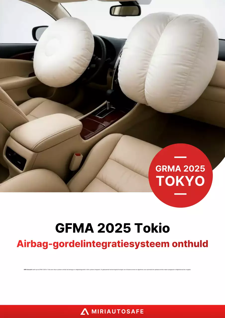 Beige moderne autoveiligheidsadvertentie