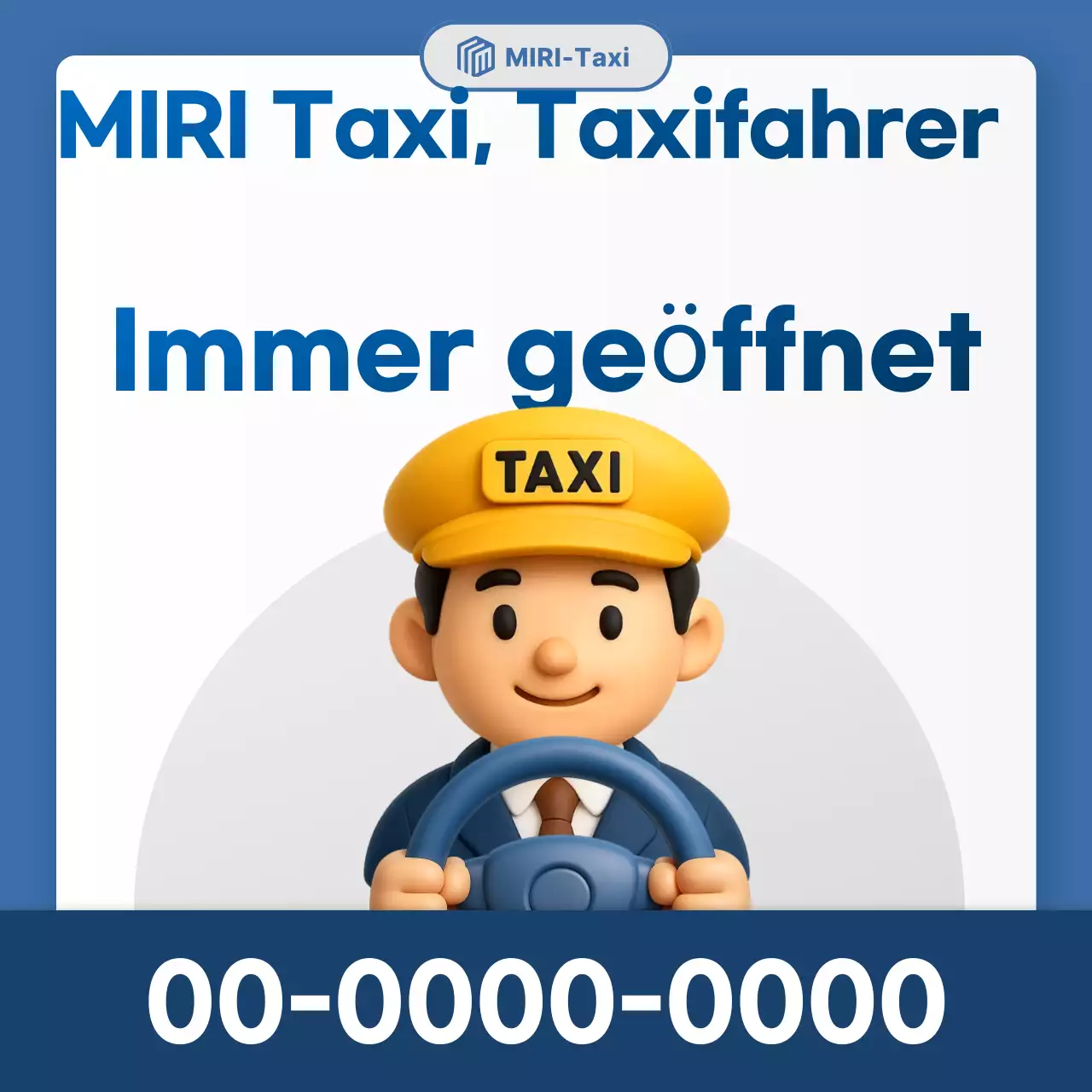 Blue Simple Stellenausschreibung