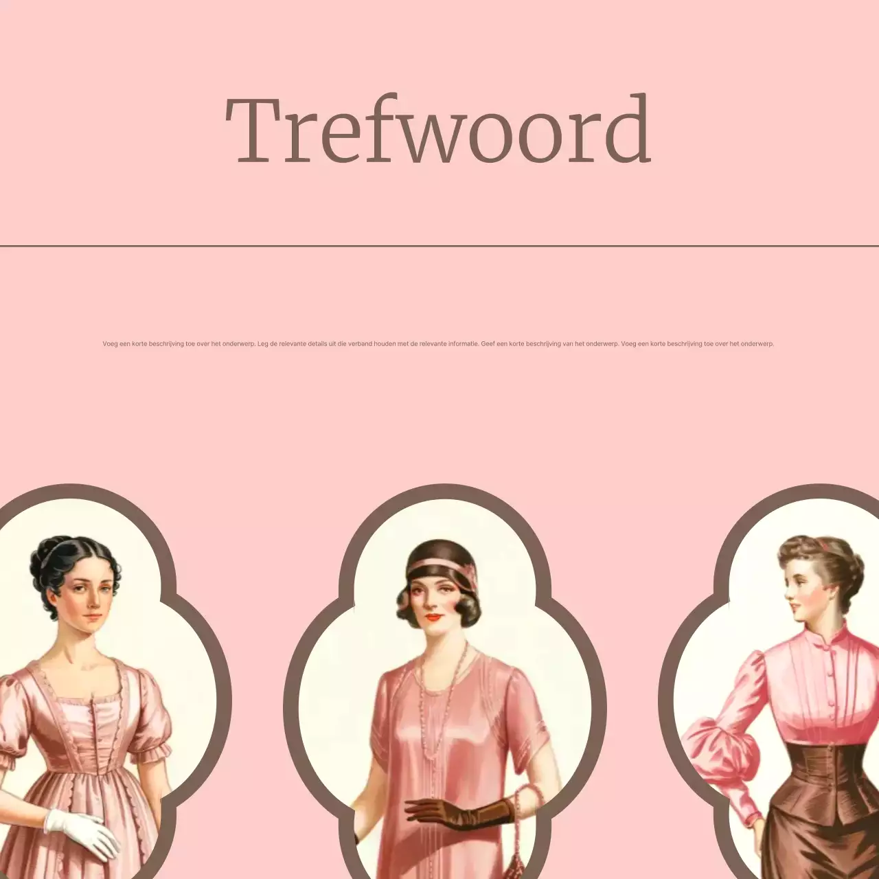 Roze Vintage Historische Gids Carrousel