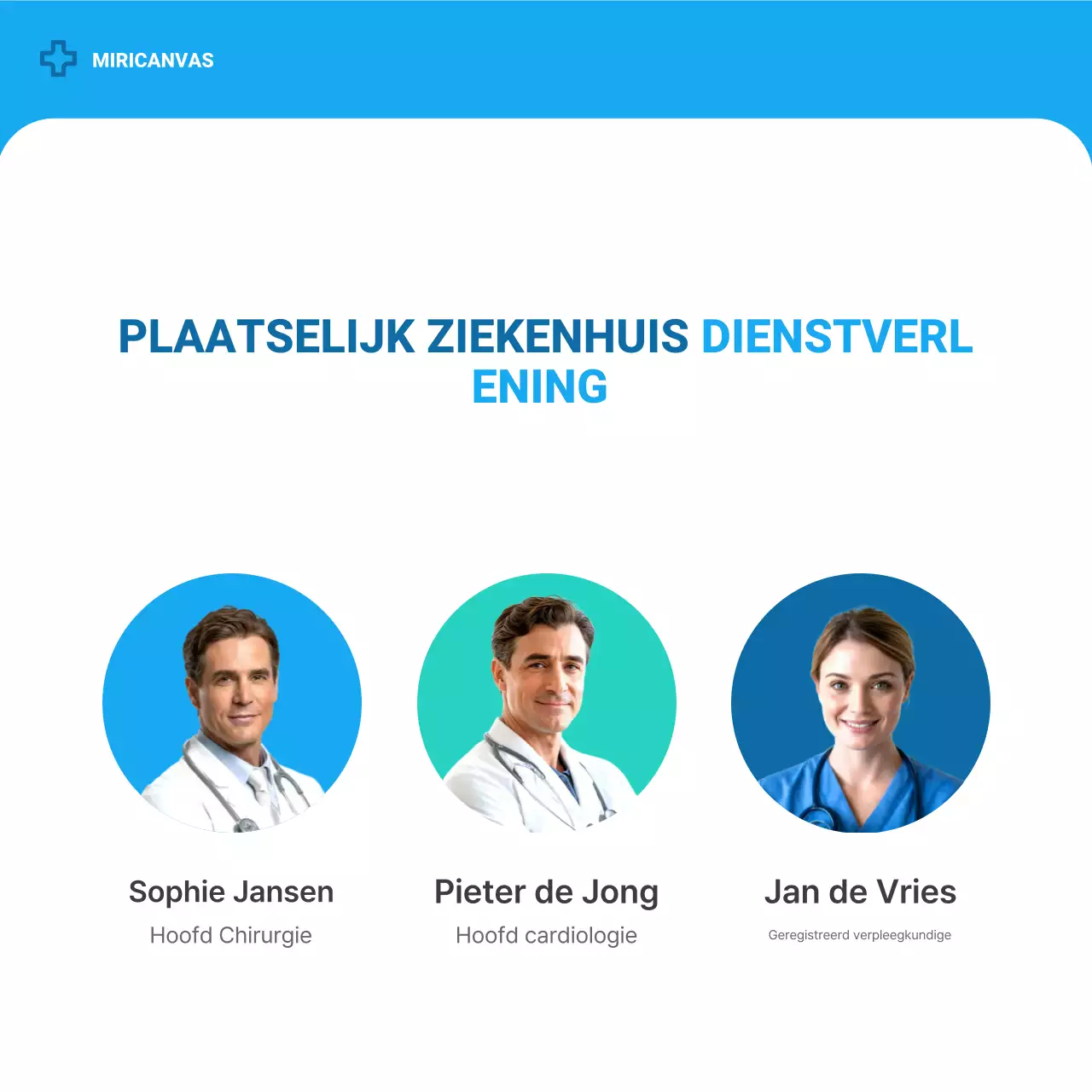 Blauwe moderne gezondheidszorg aankondigingscarrousel