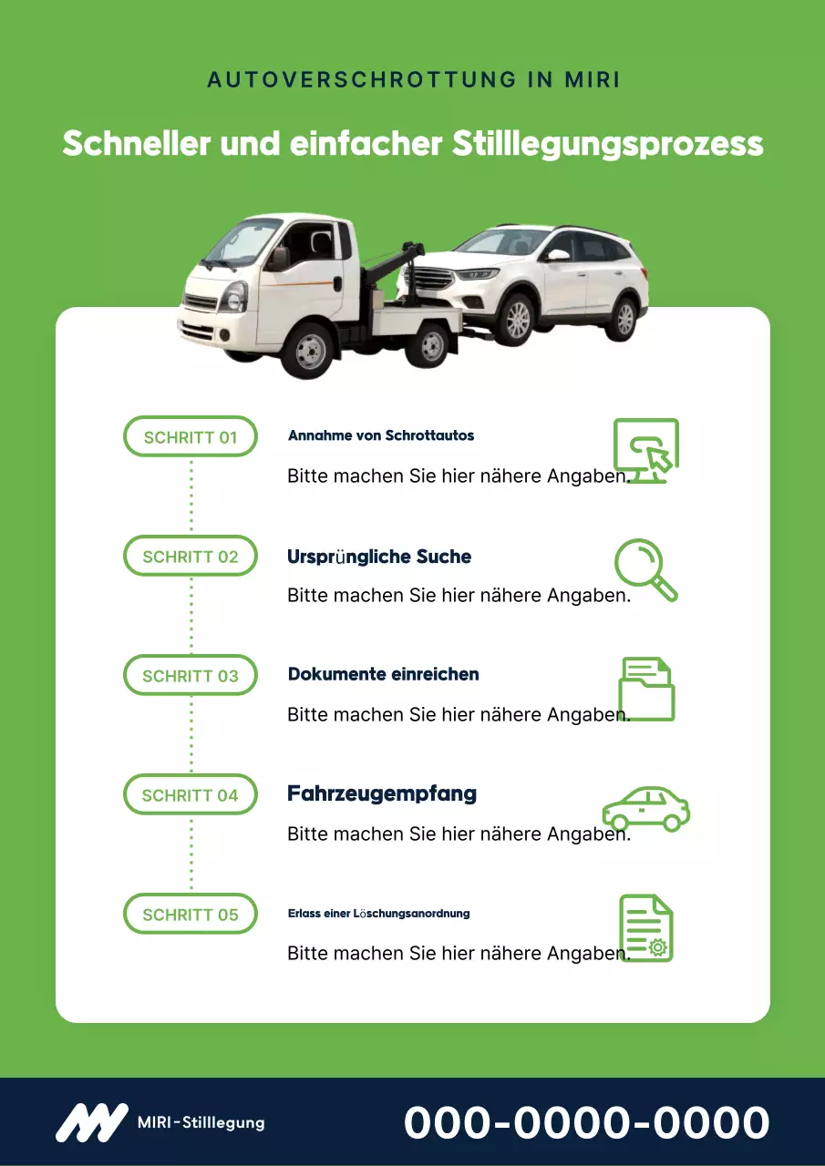 Grüner einfacher Autohinweis