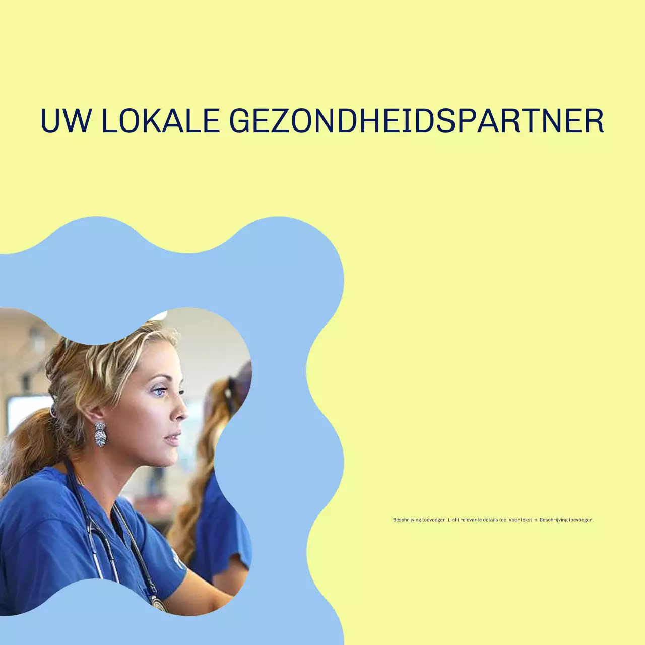 Blauwe Professionele Gezondheidsbevorderingscarrousel