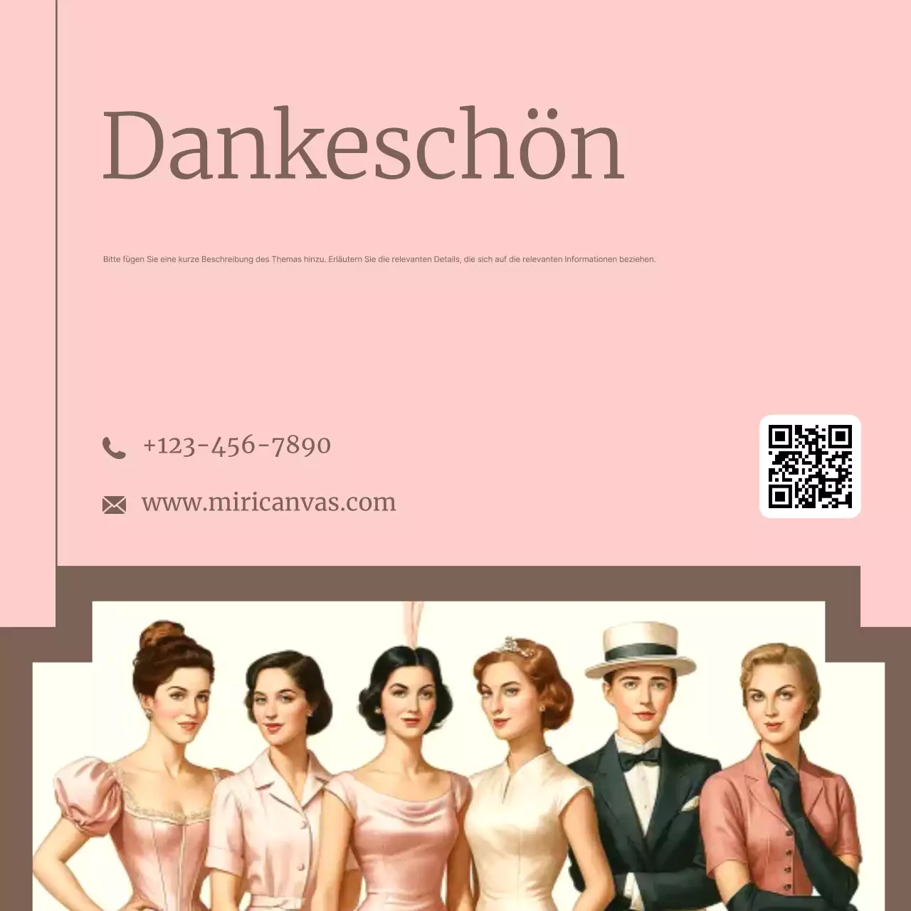 Rosa Vintage Historisches Führerkarussell