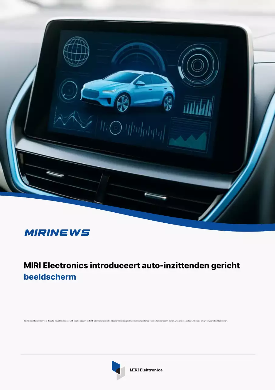 Promotie van blauwe moderne autotechnologie