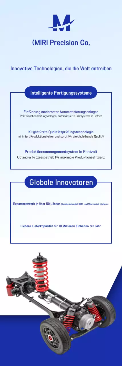 Blue Modern Manufacturing-Werbung