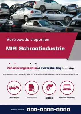 Rode moderne auto plakboekgids