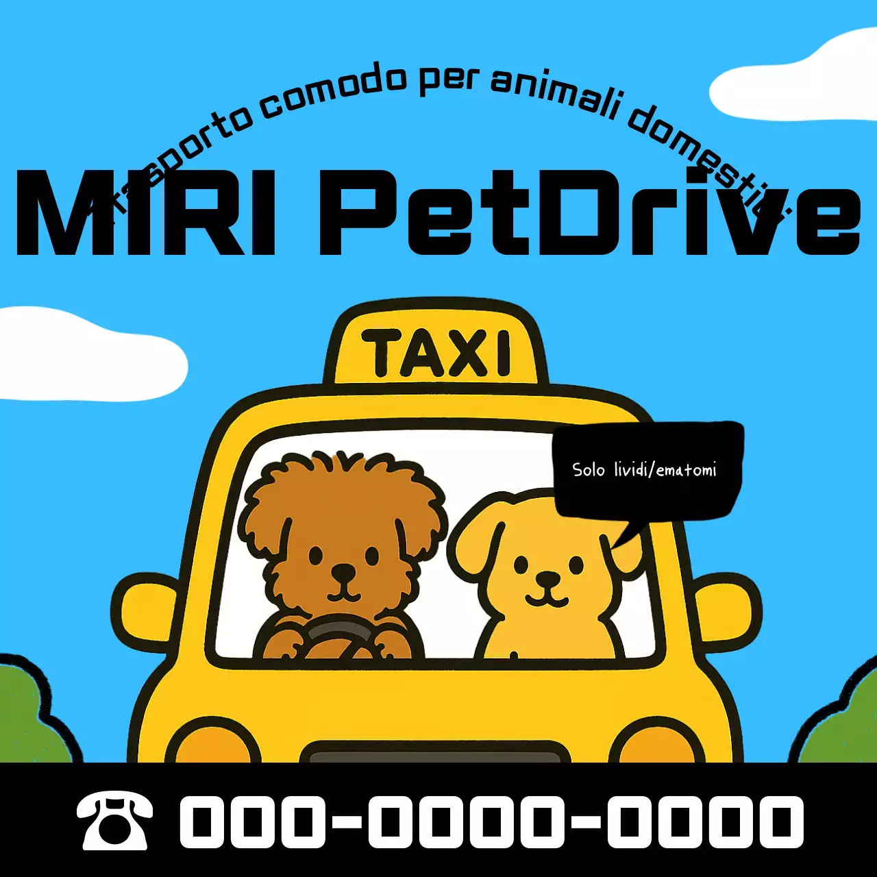 Pubblicità mobile per animali domestici Sky Blue Baby