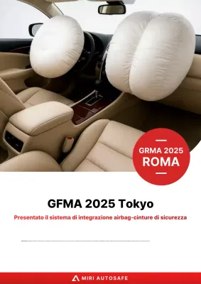 Pubblicità sulla sicurezza dell'auto moderna beige