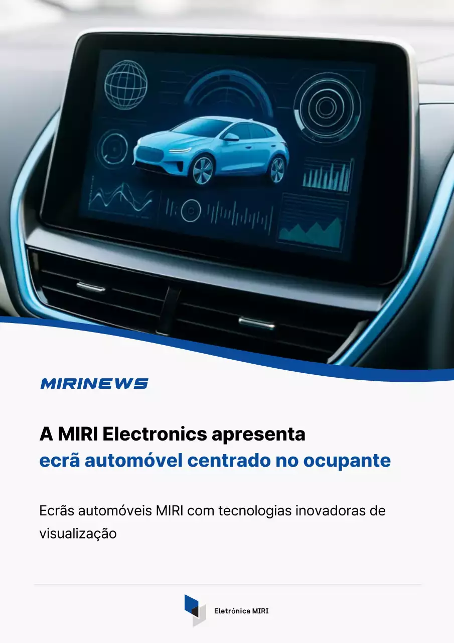Promoção da Tecnologia do Carro Moderno Azul