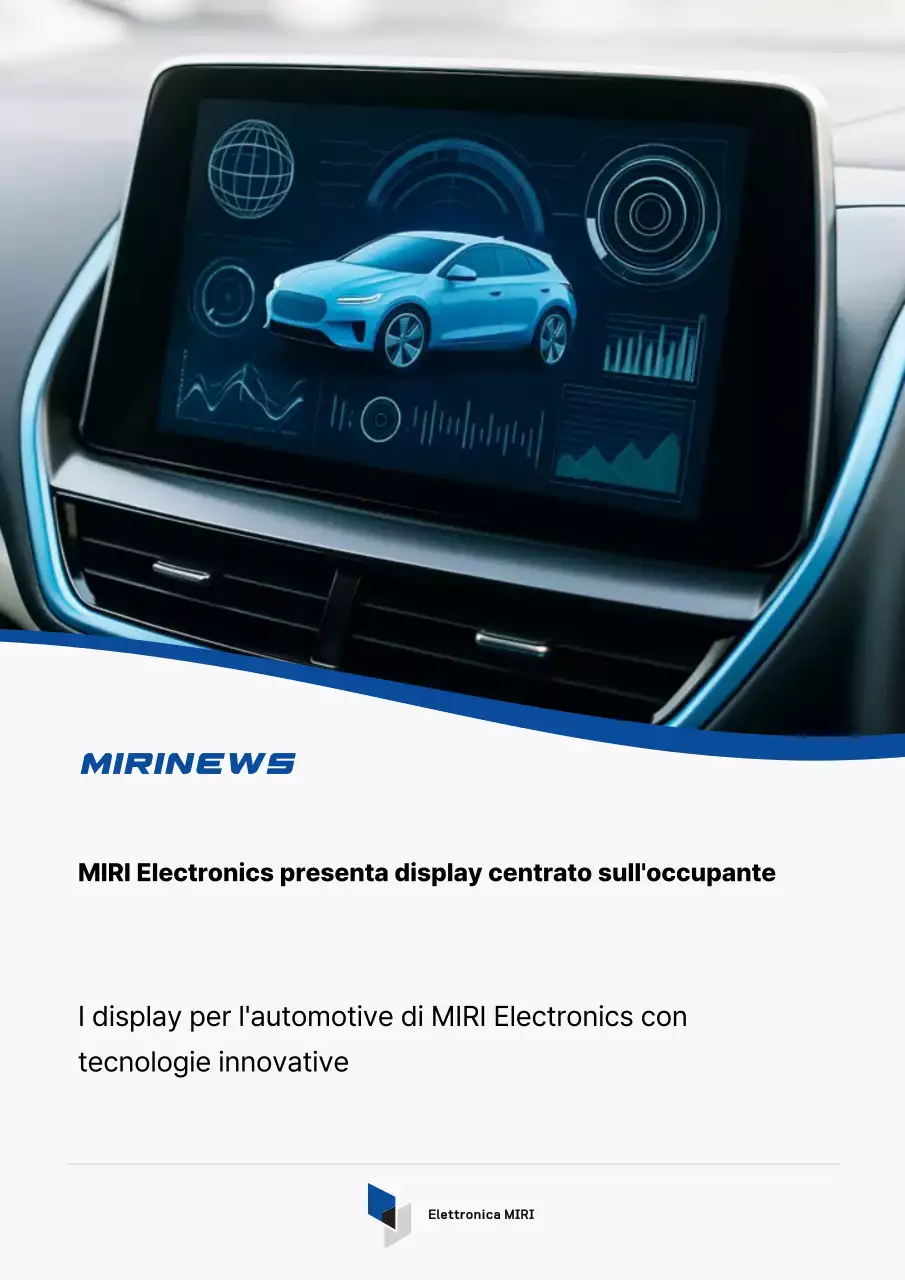 Promozione della tecnologia per auto moderne blu