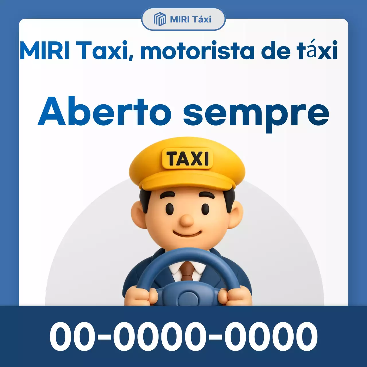 Aviso de Recrutamento Simples Azul