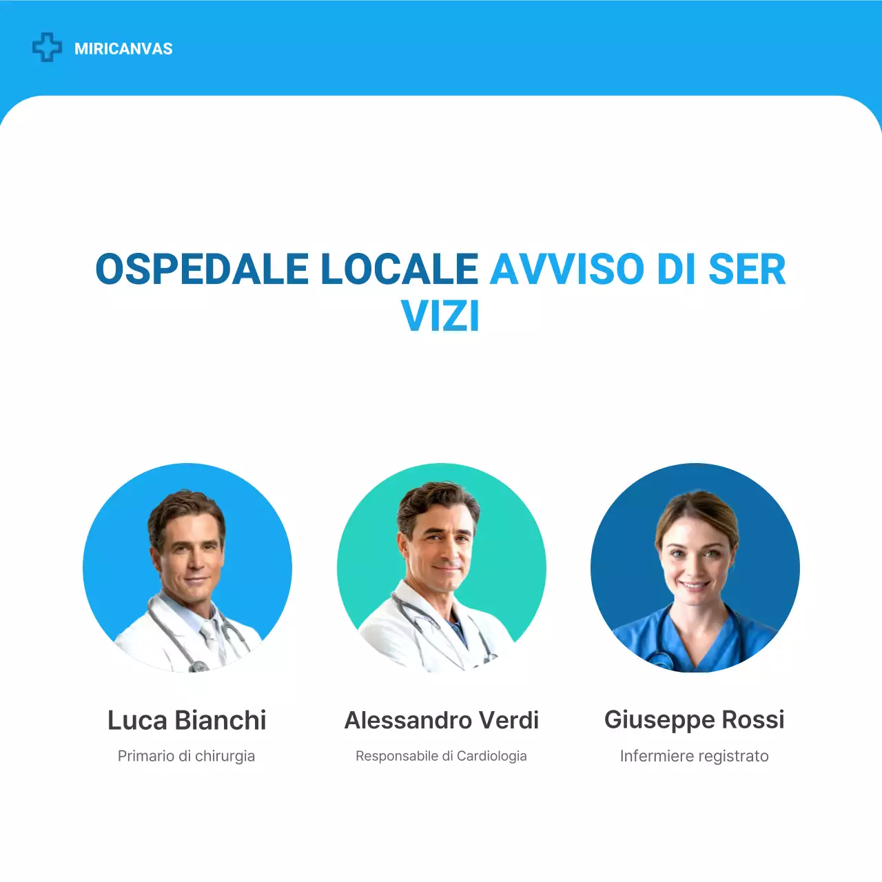 Carosello di annunci Blue Modern Healthcare