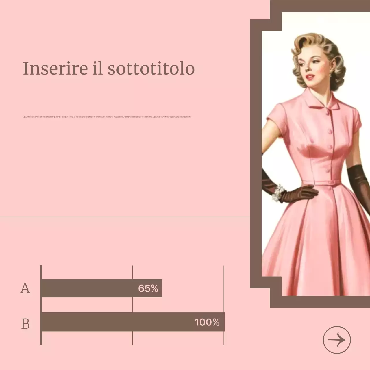 Carosello guida storica vintage rosa