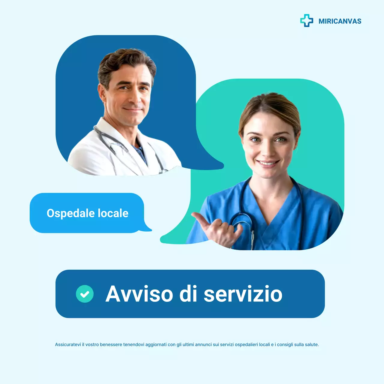 Carosello di annunci Blue Modern Healthcare