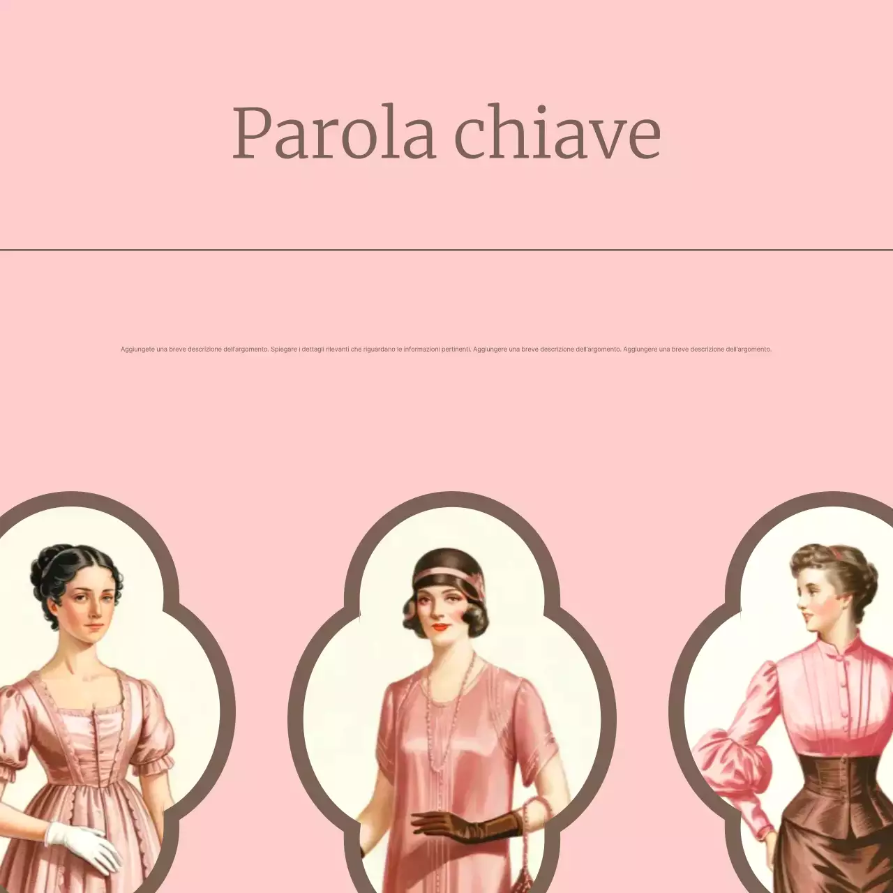 Carosello guida storica vintage rosa