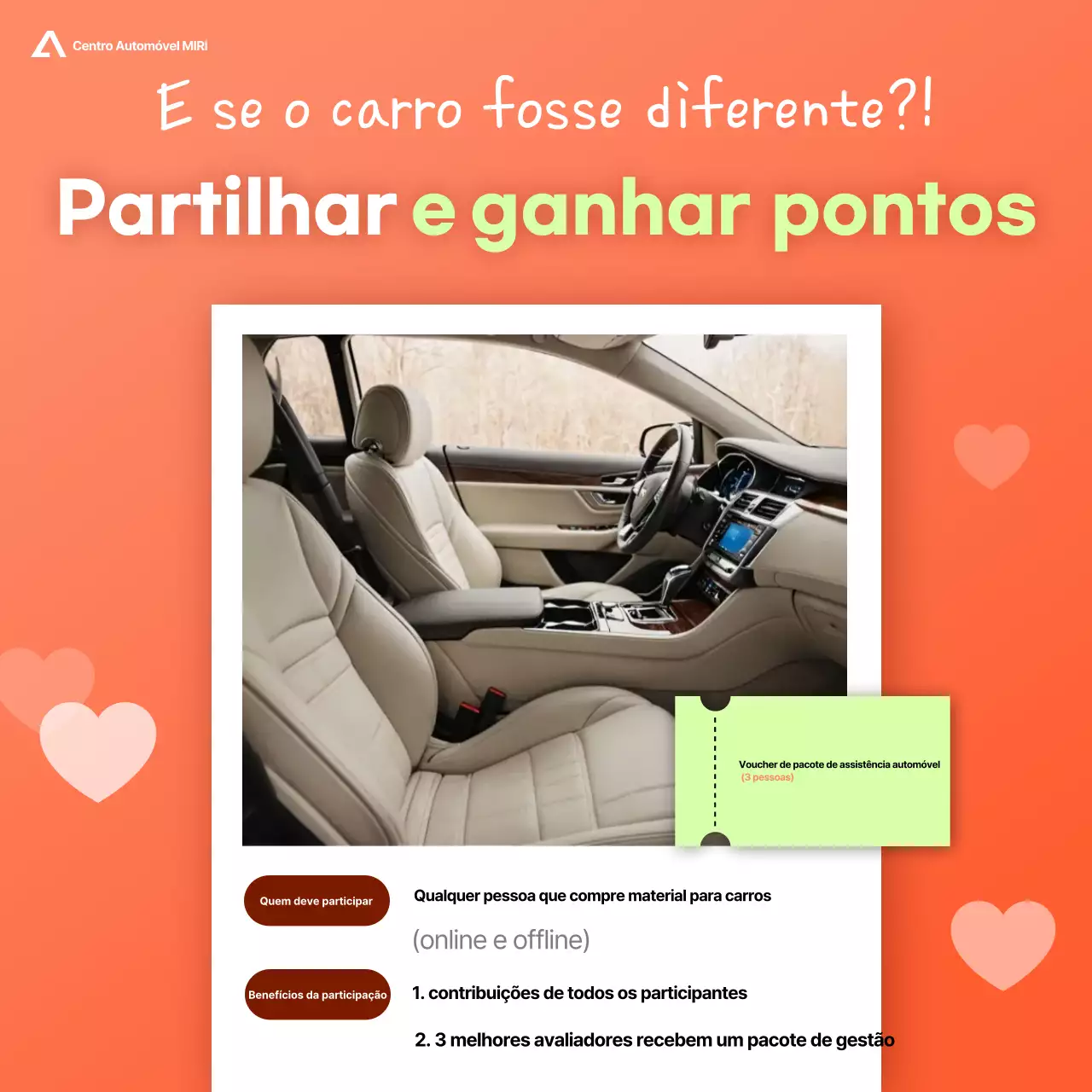 Evento de acessórios para carros modernos da Orange