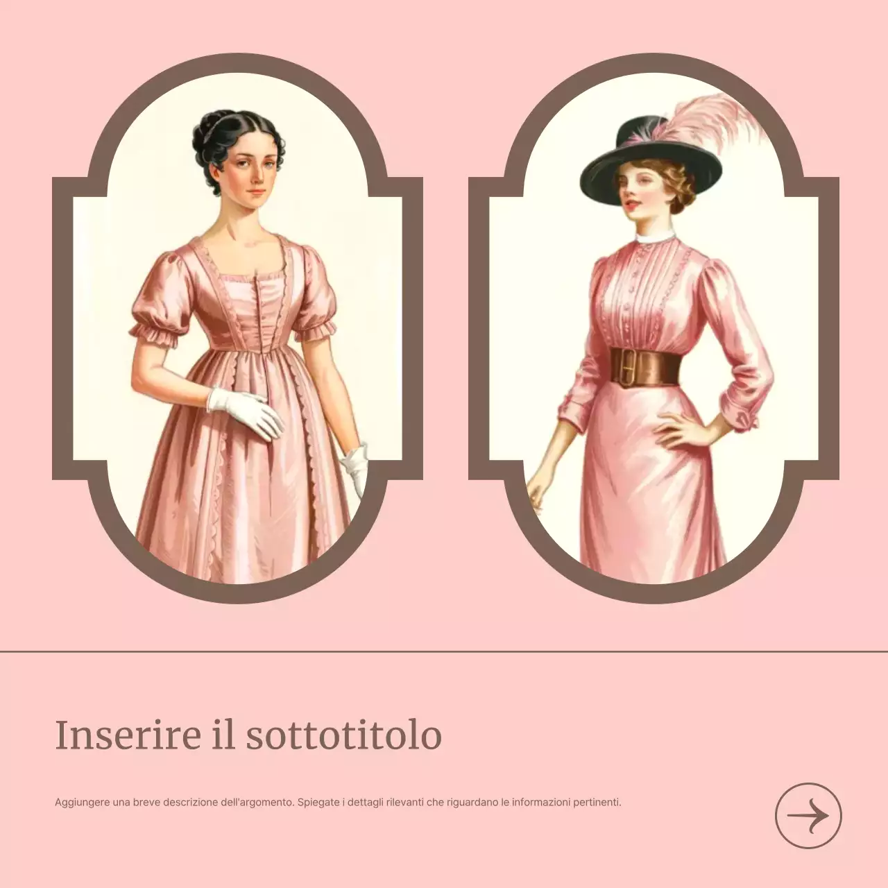 Carosello guida storica vintage rosa