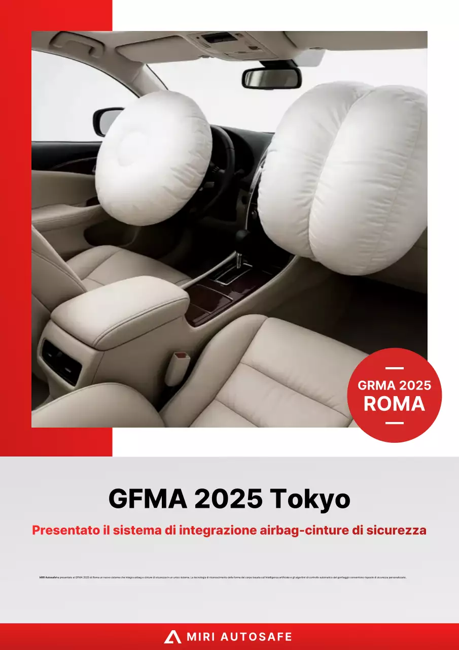 Pubblicità sulla sicurezza delle auto moderne rosse