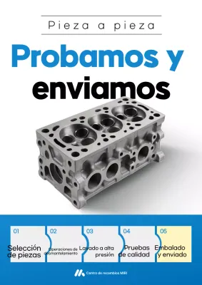 Promoción de autopartes modernas azules