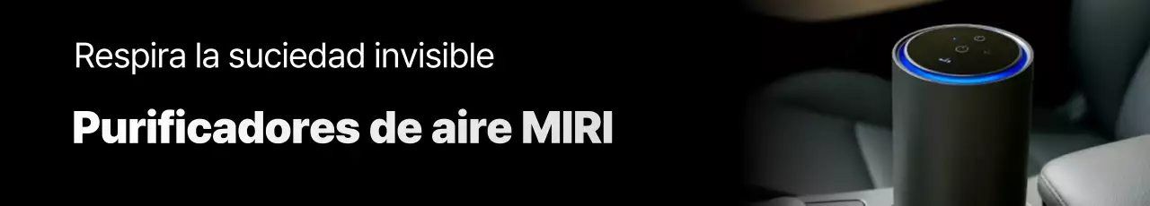 Anuncio de purificador de aire moderno negro
